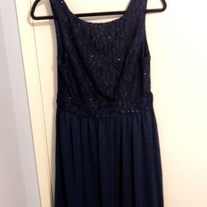 David’s Bridal Blue Dress